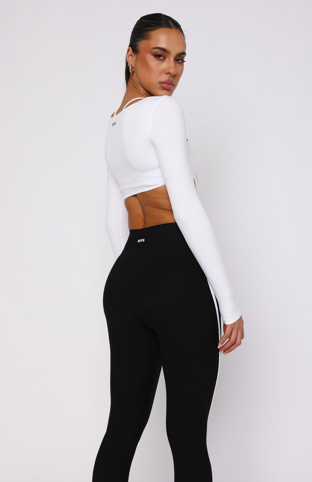 Cropped Manga Longa Branco