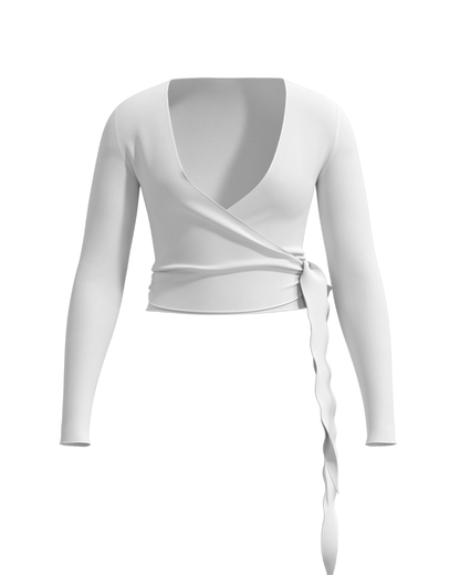 Top Ballet Transpassado Branco