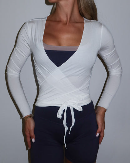 Top Ballet Transpassado Branco