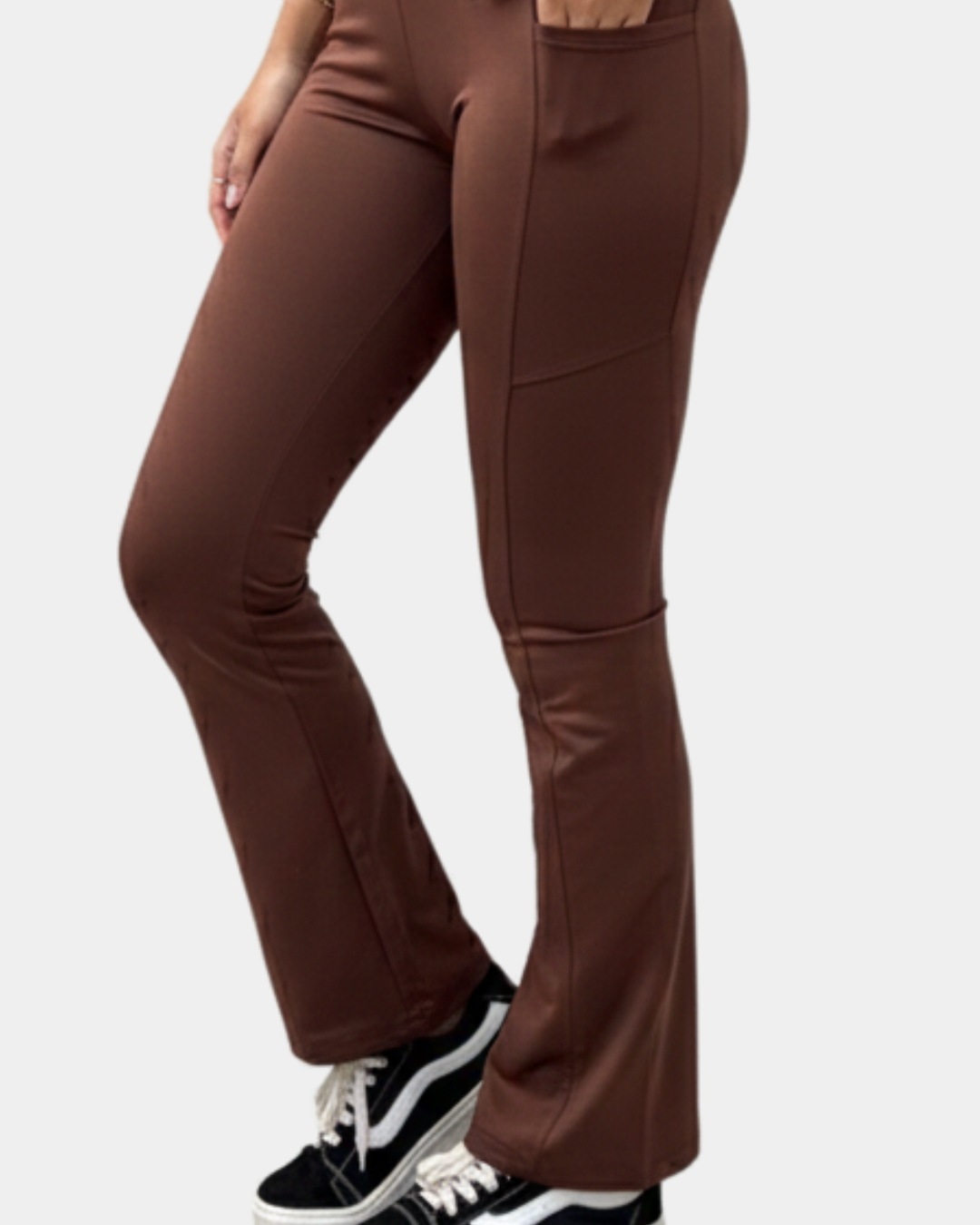 Calça Flare Marrom