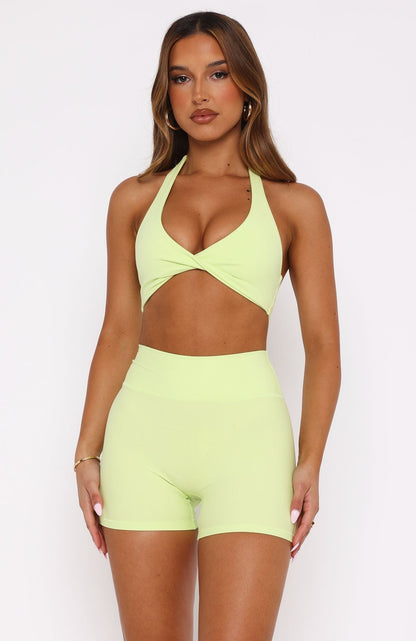 Conjunto Top + Short Eletrecity Amarelo