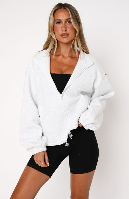 Moletom Zip Branco