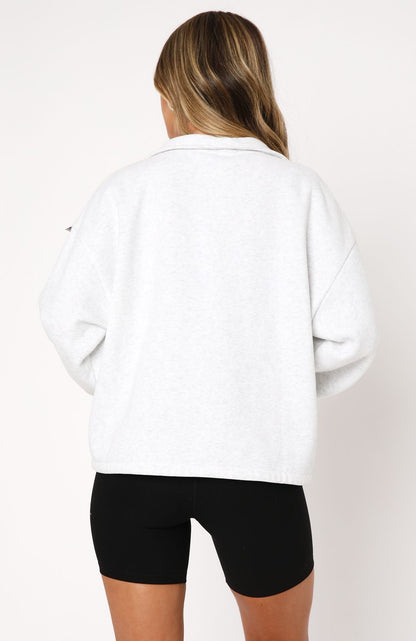 Moletom Zip Branco