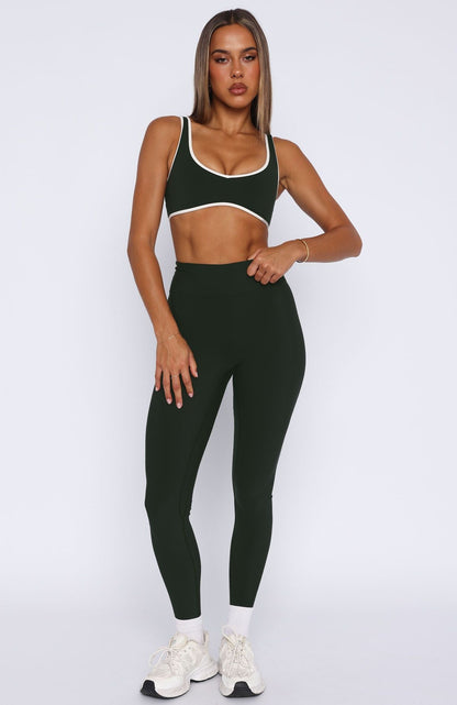 Conjunto Top + Calça Legging Verde