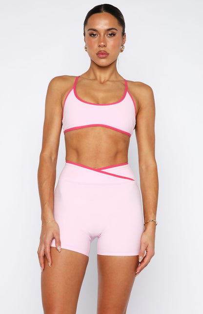 Conjunto Top + Short Rosa Sculpt