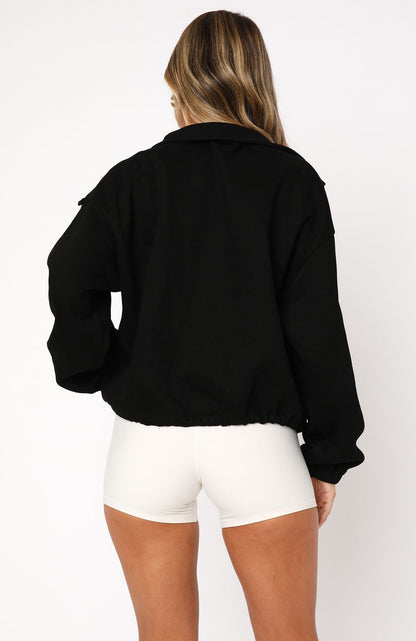 Moletom Zip Black