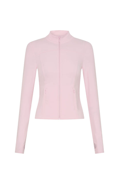 Jaqueta Zip Ballet Rosa